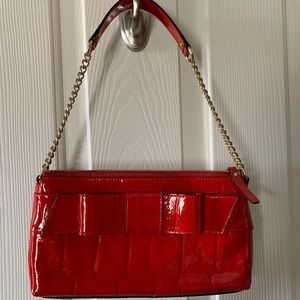 Kate spade crocodile patent leather handbag